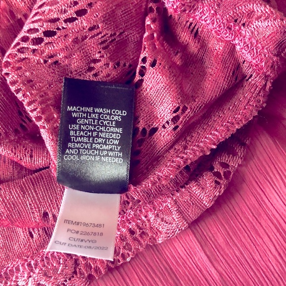 NWT Torrid Lace with Chiffon Overlay Blouse Size 0 (L12) - Picture 13 of 15